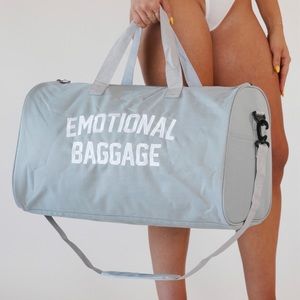 Linda Finegold ALF gray duffle bag